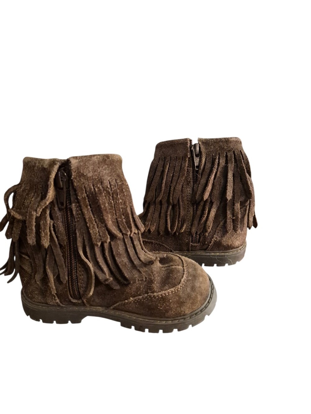 Roper Infant Suede Fringed Boots - Size 7.       S52